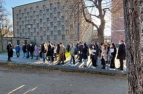 Zum Ankommen an der Hochschule Pforzheim gehören auch Führungen durch die Stadt Pforzheim. (Foto: Hochschule Pforzheim)