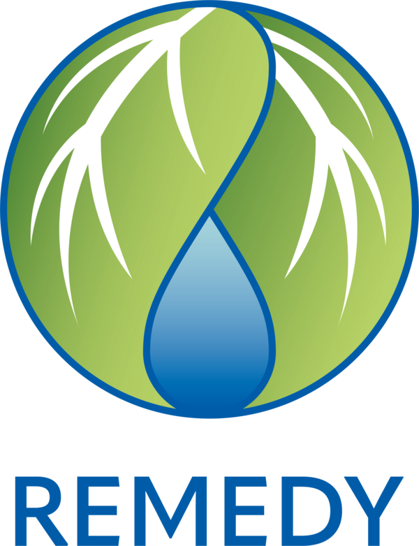 Logo mit Blättern von REMEDY