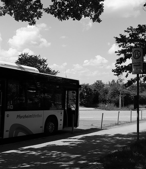 Bild von der Bushaltestelle