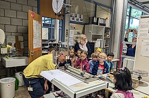 Kindergartenkinder zu Besuch