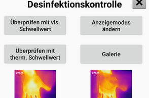 Screenshot der App nach der Überprüfung einer Desinfektion. (Foto: Christian Reiser)