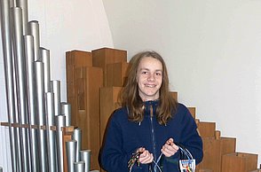 Praktikum an der Fakultät für Technik: Schüler Justus Dicker entwickelt elektronisches System zur Stimmung von Kirchenorgel. 